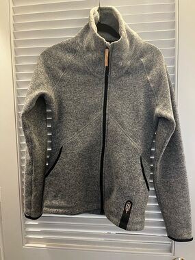 Women's Gray Full-Zip Utility Fleece Jacket